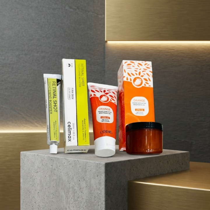 Ultimate Skin Transformation Bundle Deal – Retinal Shot Booster, Orange Enzyme Gel & Zafrani Whitening Cream
