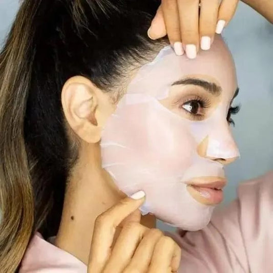 Whitening Face Sheet Mask Set Of 6 Multicolor Hydrating Brightening Skin Care Masks for Radiant Smooth and Glowing Skin | Random Flavor