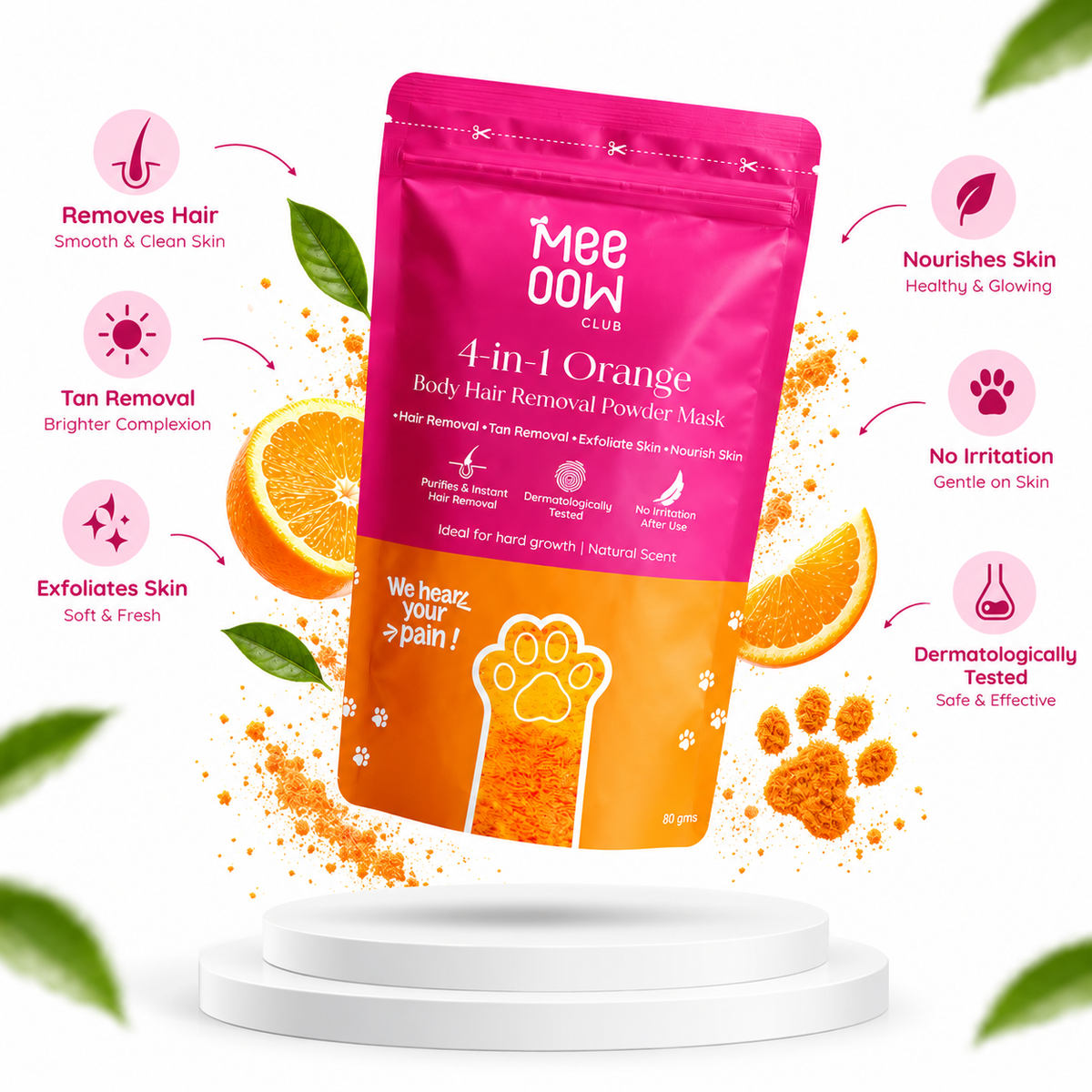 Meow Club Painless Body Wax Powder