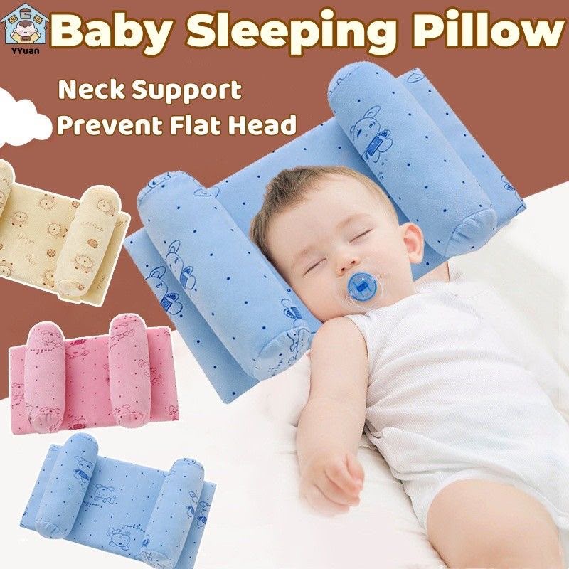 Adjustable Baby Sleeping Support Pillow Anti Roll Cushion And Neck Protection Infant Sleep Positioner | Random Colour